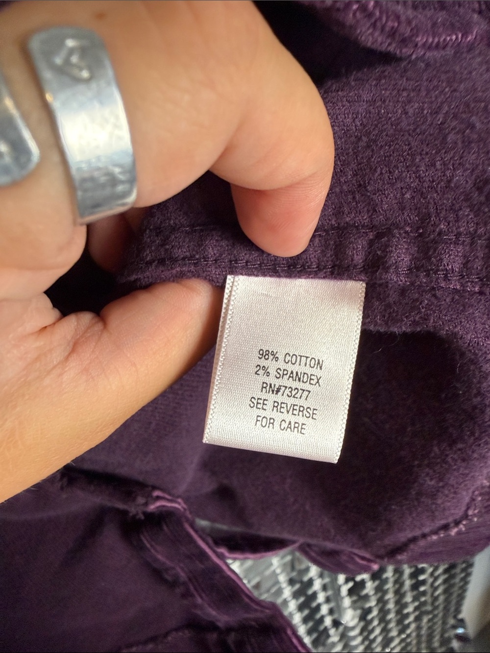 Sonoma Deep Plum Corduroy Blazer Jacket - Picture 3 of 5